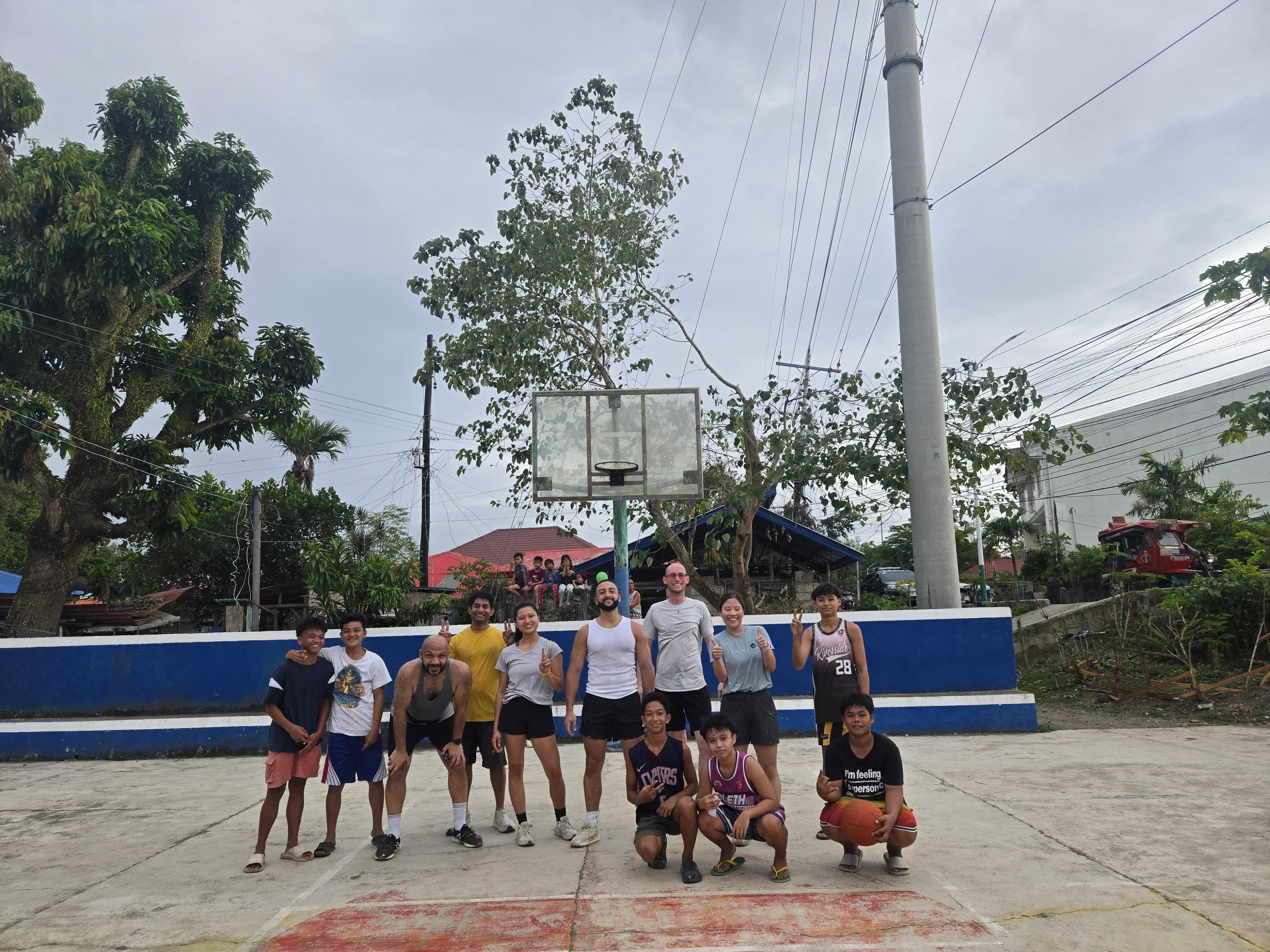 I haven't touched a basketball in <i>years</i> <br>...but being a foot taller than the competition can make up for a lot of flaws